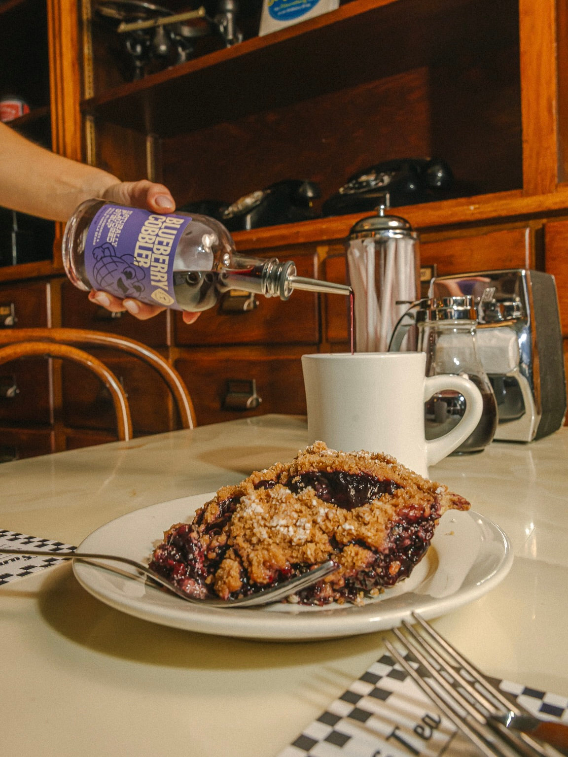 Blueberry Cobbler Syrup