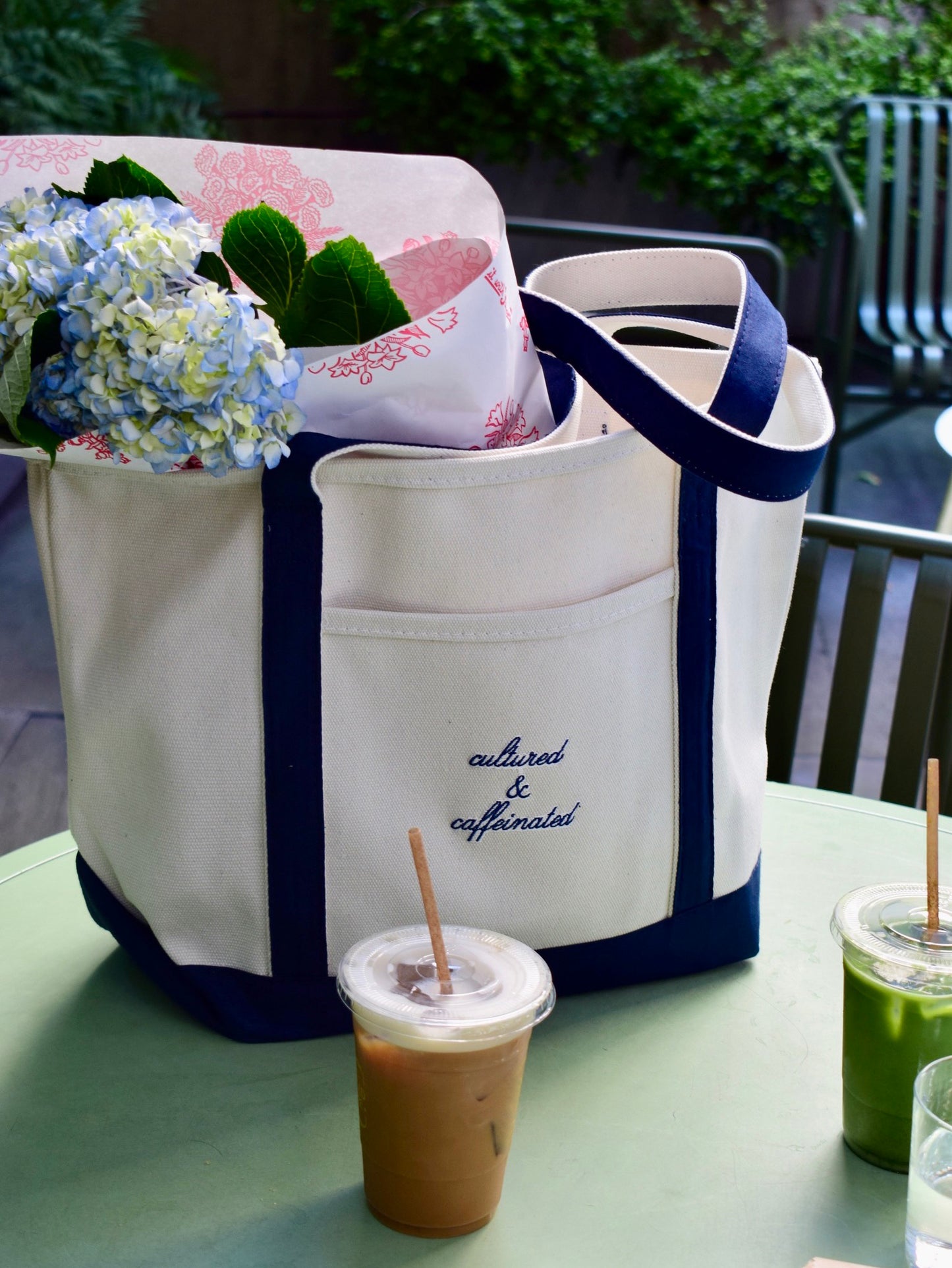 Cultured & Caffeinated Boat Tote