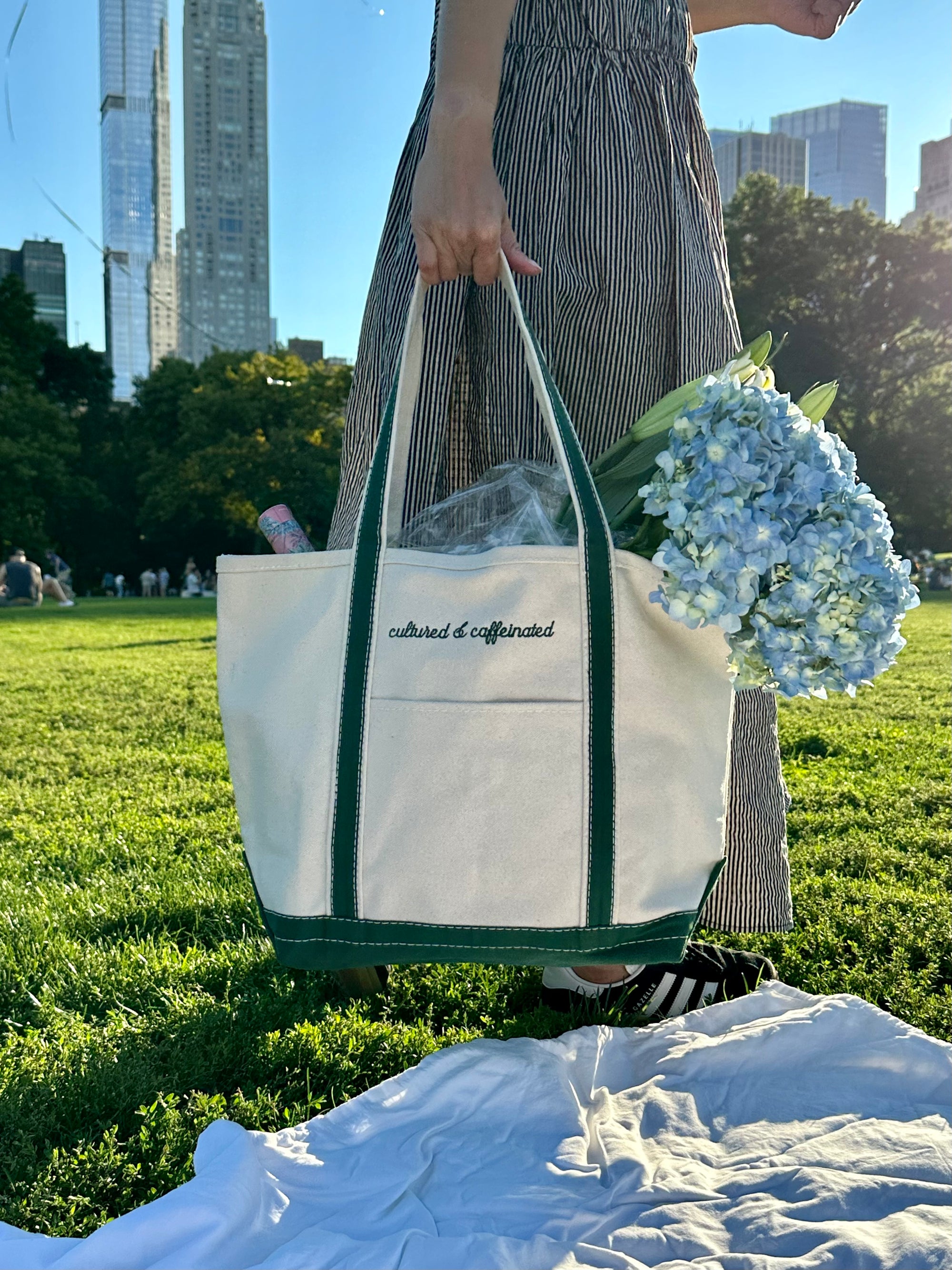 Cultured & Caffeinated Boat Tote