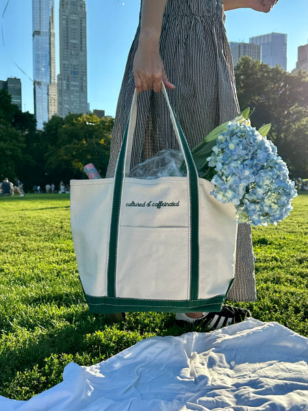 Cultured & Caffeinated Classic Tote – transcendencecoffee